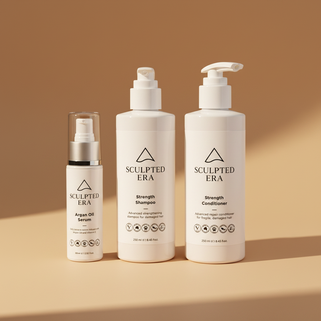 Strength and Shine Duo - Sandy Beige Background